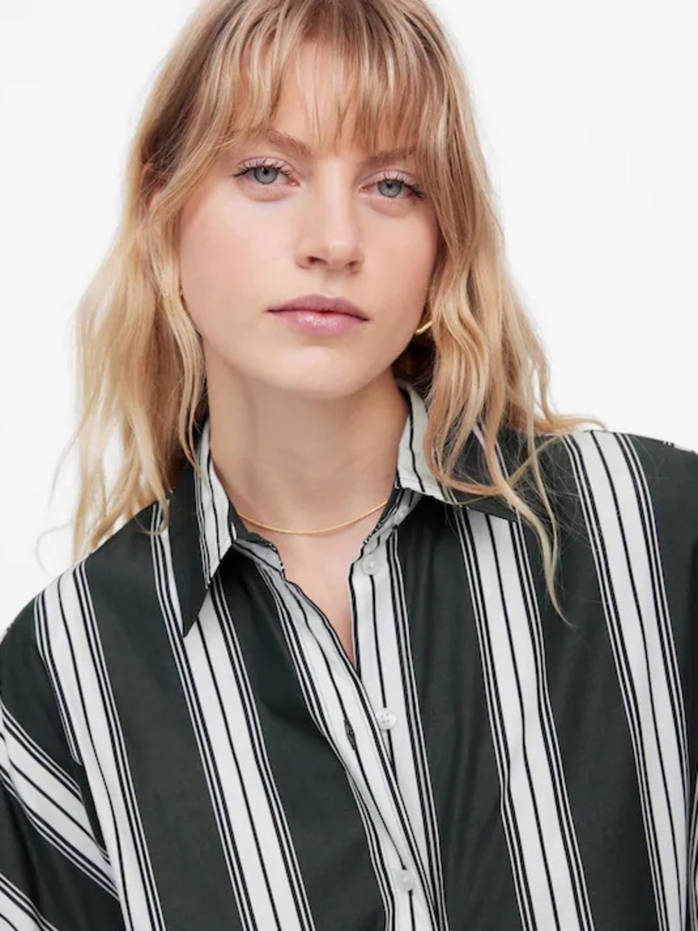 Madewell Pleated Sleeve Button Up - Picture 5 of 6